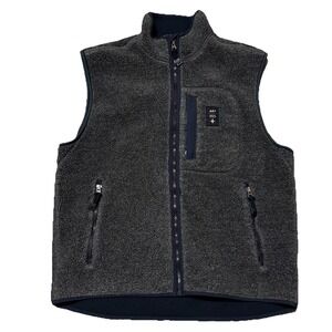 Vtg Y2K abercrombie Fitch fleece vest large men Preppy